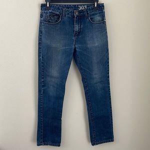 Ezekiel 303 Blue Denim Jeans / Size 33 / Rolling Stone Fit